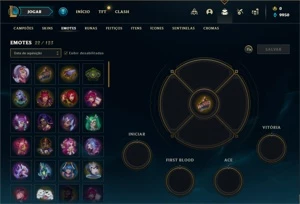 Conta Platina 3 com 26 Champs e 1 Skins + 14 Espolios - League of Legends LOL