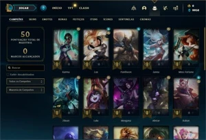 Conta Platina 3 com 26 Champs e 1 Skins + 14 Espolios - League of Legends LOL