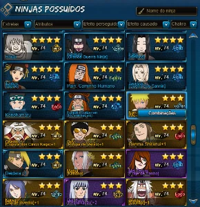 Conta naruto Online 700k de fc, com ninjas limitados.