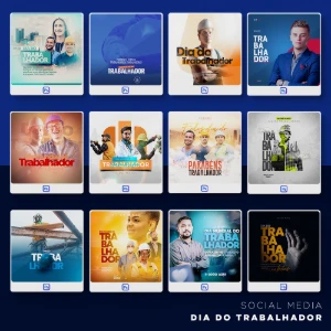 Pack 200 Artes editáveis Dia do trabalhador – Photoshop psd - Outros