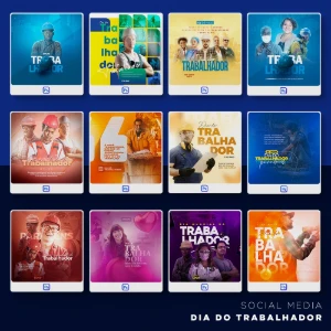 Pack 200 Artes editáveis Dia do trabalhador – Photoshop psd - Outros