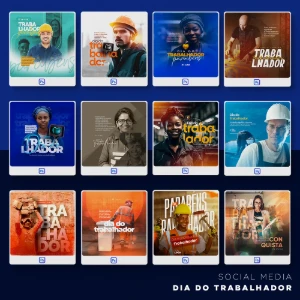 Pack 200 Artes editáveis Dia do trabalhador – Photoshop psd - Outros