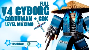 BLOX FRUITS > 🤖V4 CYBORG FULL + ⚔️CDK + 👊GHM + ✨BRINDES🩵 - Roblox