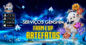Serviços Genshin - Farm e Up de Artefatos