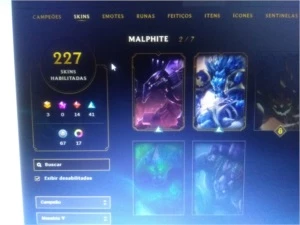 Conta league of Legends 227 skin todos champs LOL