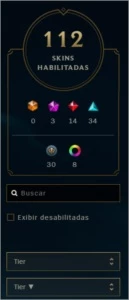 LVL 121 -112 Skins (2 Prestigio, 14 Lendarias) Gold S7 ~ S10 - League of Legends LOL
