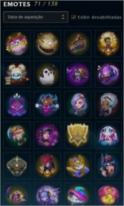 LVL 121 -112 Skins (2 Prestigio, 14 Lendarias) Gold S7 ~ S10 - League of Legends LOL