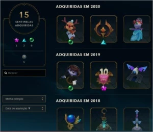 LVL 121 -112 Skins (2 Prestigio, 14 Lendarias) Gold S7 ~ S10 - League of Legends LOL