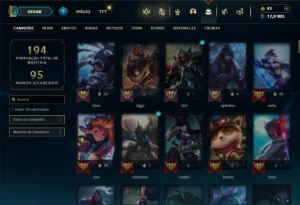 Fullacesso - Conta De 2020 - 138 Skins - Level 242 - 130 Cam - League of Legends LOL