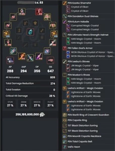 Conta Black Desert 647 gs