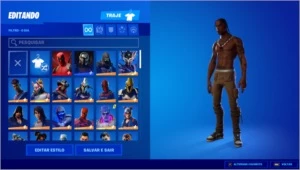 CONTA FORTNITE SEASON 4 ATE A ATUAL