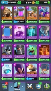 Conta Clash Royale nv 11 com 31 lendárias