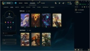 CONTA LOL NIVEL 47 - 7 SKINS - 3 ÉPICAS - League of Legends