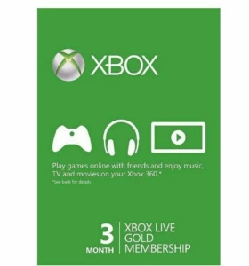Xbox Live Gold 3 meses codigo de 25 dígitos