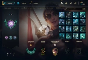Conta PLATINA 4 - Smurf LOL (league of legends) ELOMOON