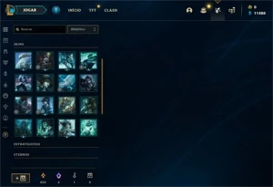 Conta PLATINA 4 - Smurf LOL (league of legends) ELOMOON