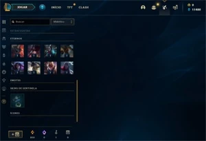 Conta PLATINA 4 - Smurf LOL (league of legends) ELOMOON