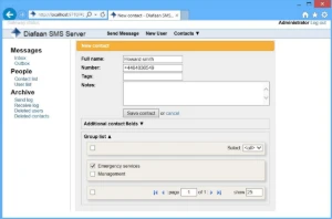 Diafaan SMS Server - Outros