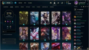 Conta plat IV Lvl 290 378 Skins - League of Legends LOL