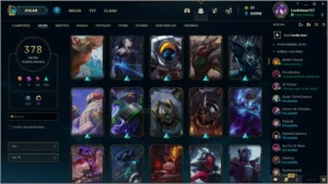Conta plat IV Lvl 290 378 Skins - League of Legends LOL