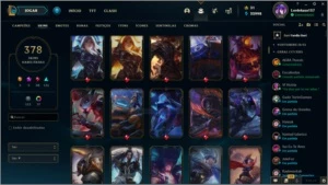 Conta plat IV Lvl 290 378 Skins - League of Legends LOL