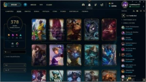 Conta plat IV Lvl 290 378 Skins - League of Legends LOL