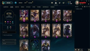 CONTA RIOT COM 17 FACAS NO VALORANT E 600+ SKINS NO LOL