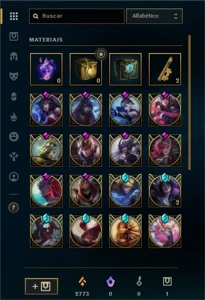 Conta de LOL com 417 skins, precinho - League of Legends