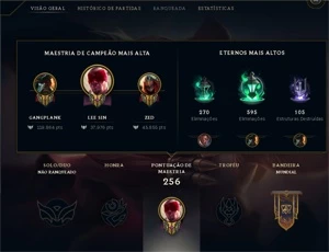 Conta League Of Legends Ex Ouro 3, Varias Skins e Icons LOL