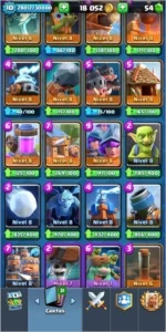 Conta Clash Royale Arena Desafiante 2