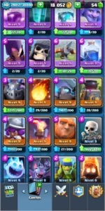 Conta Clash Royale Arena Desafiante 2