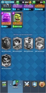 Conta Clash Royale Arena Desafiante 2