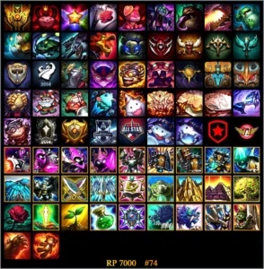 CONTA LOL - TODOS OS CAMPEÕES + 46 SKINS + 74 ÍCONES + GOLD - League of Legends