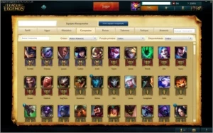 CONTA LOL - TODOS OS CAMPEÕES + 46 SKINS + 74 ÍCONES + GOLD - League of Legends