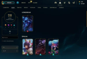 Conta janna vitoriosa, Rammus rei, kayle juiza e icones raro - League of Legends LOL