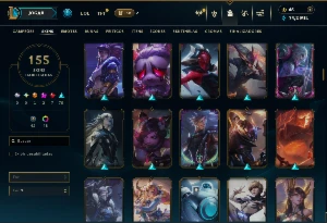 Prata 4 com TODOS os champs e 155 Skins ( MID / ADC / JG ) - League of Legends LOL