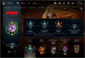 Conta LoL Platina +400 skins // 4 ultimate // 6 míticas - League of Legends