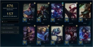 Conta LoL Platina +400 skins // 4 ultimate // 6 míticas - League of Legends