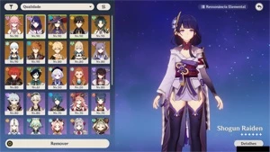 Conta TOP End GAME AR 57, 17 T5   server Asia - Genshin Impact