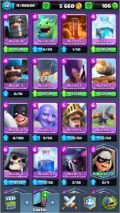 CONTA DE CLASH ROYALE LIGA 1