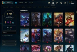 conta lol gold 469 skins - League of Legends