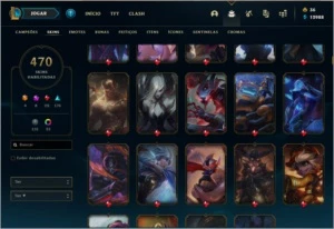 conta lol gold 469 skins - League of Legends