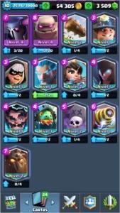 Clash Royale XP/Arena 10 - 10 lendárias/4mil gemas/alt. nome