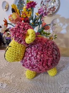 Carneirinho Algodão, feito a mão, crochet - Artesanato e Personalizados