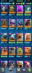 Conta Clash Royale lvl 41 (REI 13) 2696 gemas