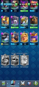 Conta Clash Royale lvl 41 (REI 13) 2696 gemas