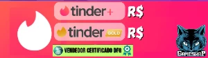 Tinder Plus, Platinum E Gold Melhor Preço - Entrega Rápida