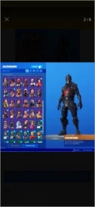 CONTA RARA FORTNITE CAVALEIRO NEGRO
