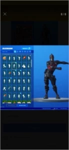 CONTA RARA FORTNITE CAVALEIRO NEGRO