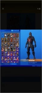 CONTA RARA FORTNITE CAVALEIRO NEGRO